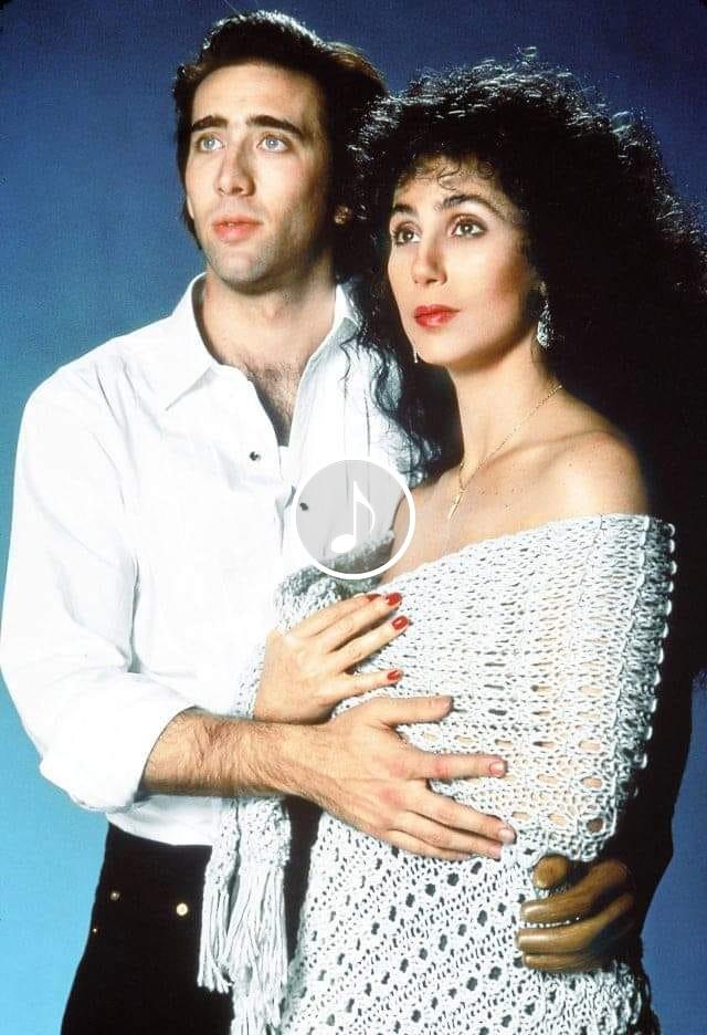 Nicholas Cage i Cher a "Moonstruck" (1987). Foto: Facebook Cher