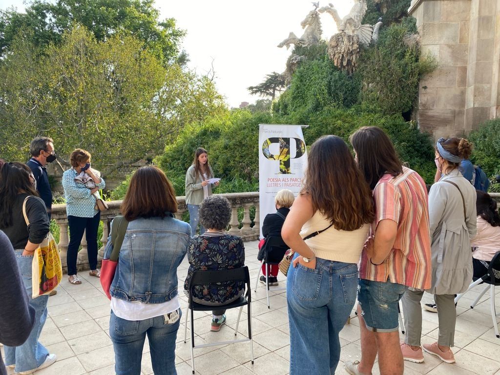 Anna Gas al recital inaugural del 16è cicle Poesia als Parcs Foto: Diputació de Barcelona