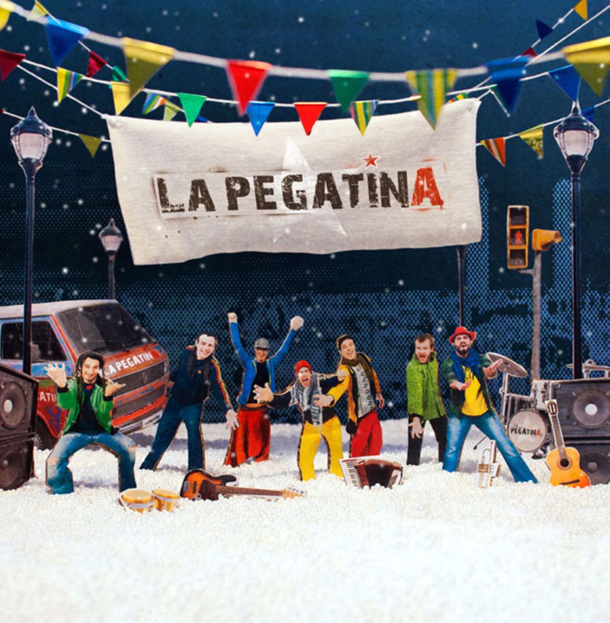 Aquí és Nadal i estic content - Acords i lletres de La Pegatina per a guitarra i ukelele