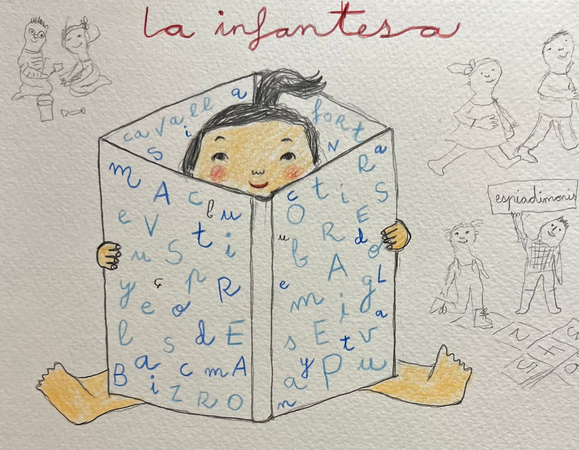 "La infantesa pengim penjam", un text d'Eva Piquer il·lustrat per Eva Armisén