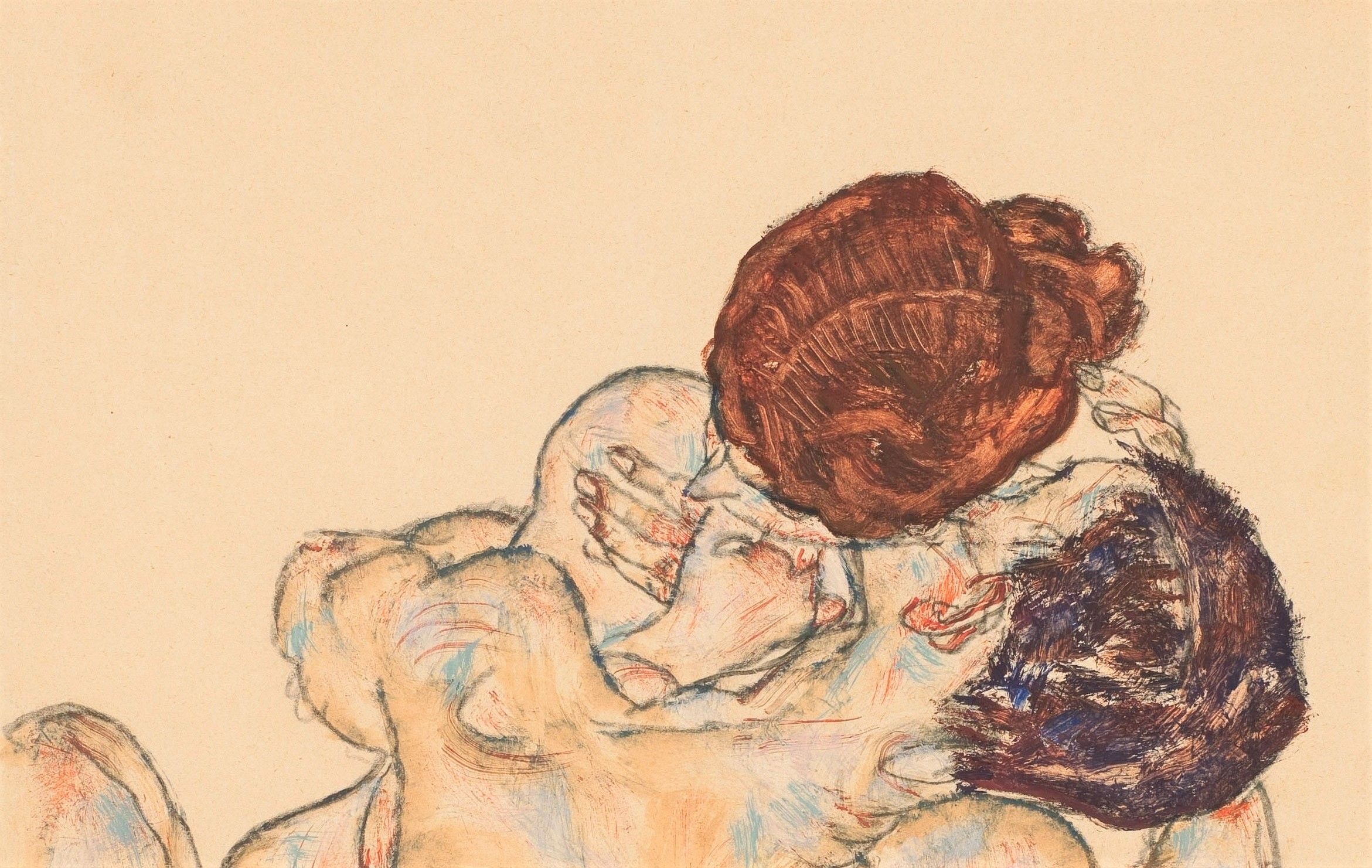 Egon_Schiele_-_Mann_und_Frau,_Umarmung_(1917)