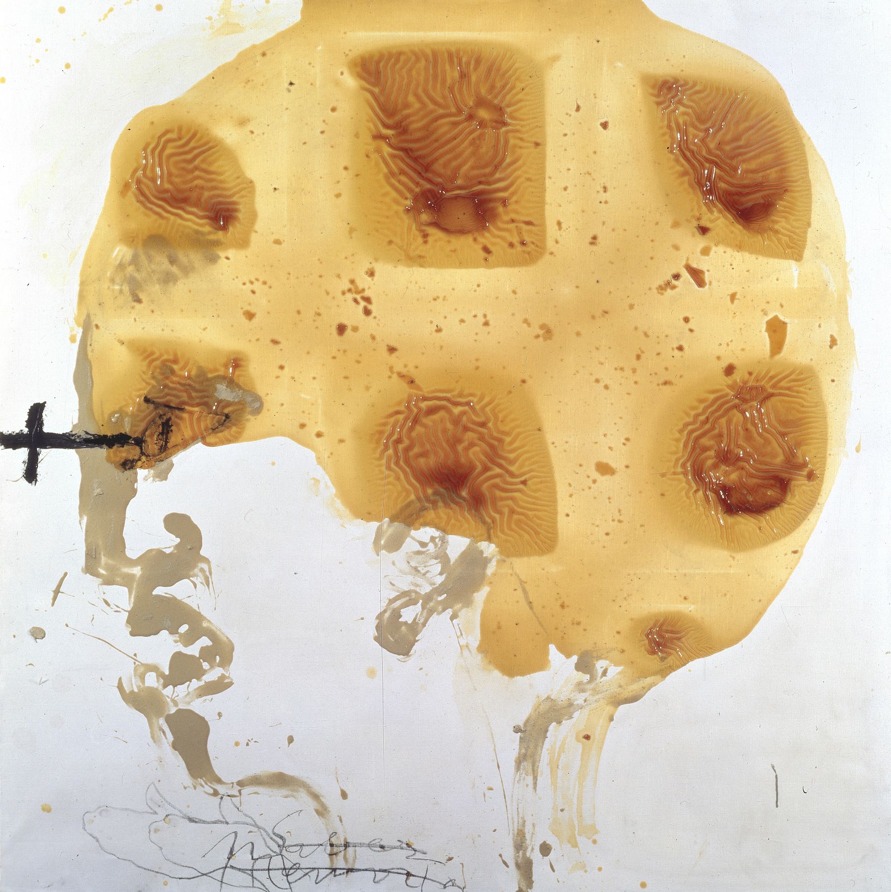 Antoni Tàpies. "Cap i vernís" (1990). Col·lecció particular. © Comissió Tàpies / Vegap, 2024.