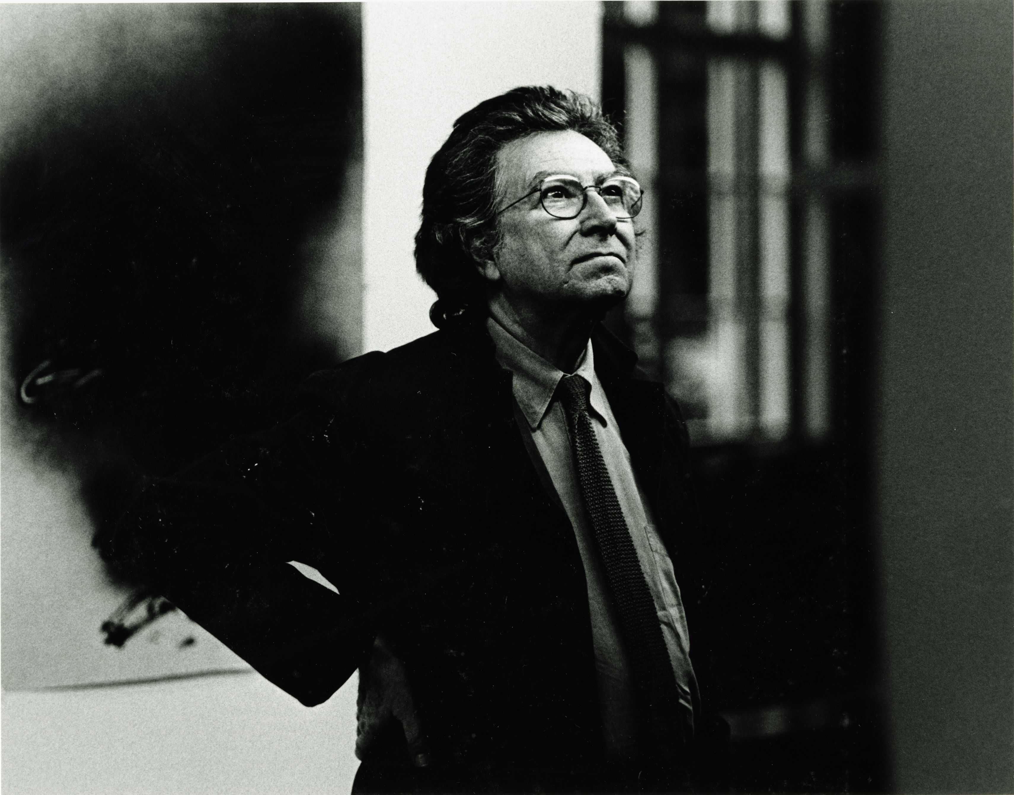 Tàpies a l'estudi Stoob de St. Gallen, 1993. Foto: Franziska Messner-Rast, 2023