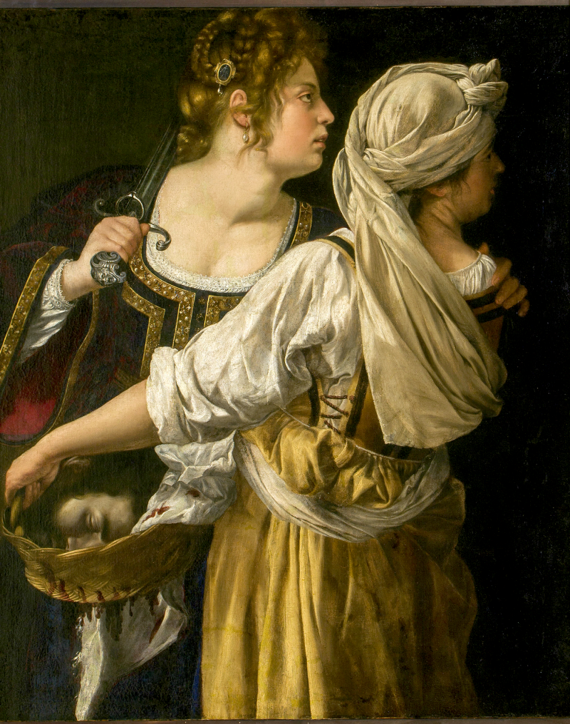 Judit amb la seva donzella, 1612/1613