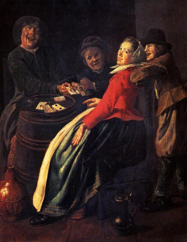 Un joc de cartes, 1633 (Judith Leyster)