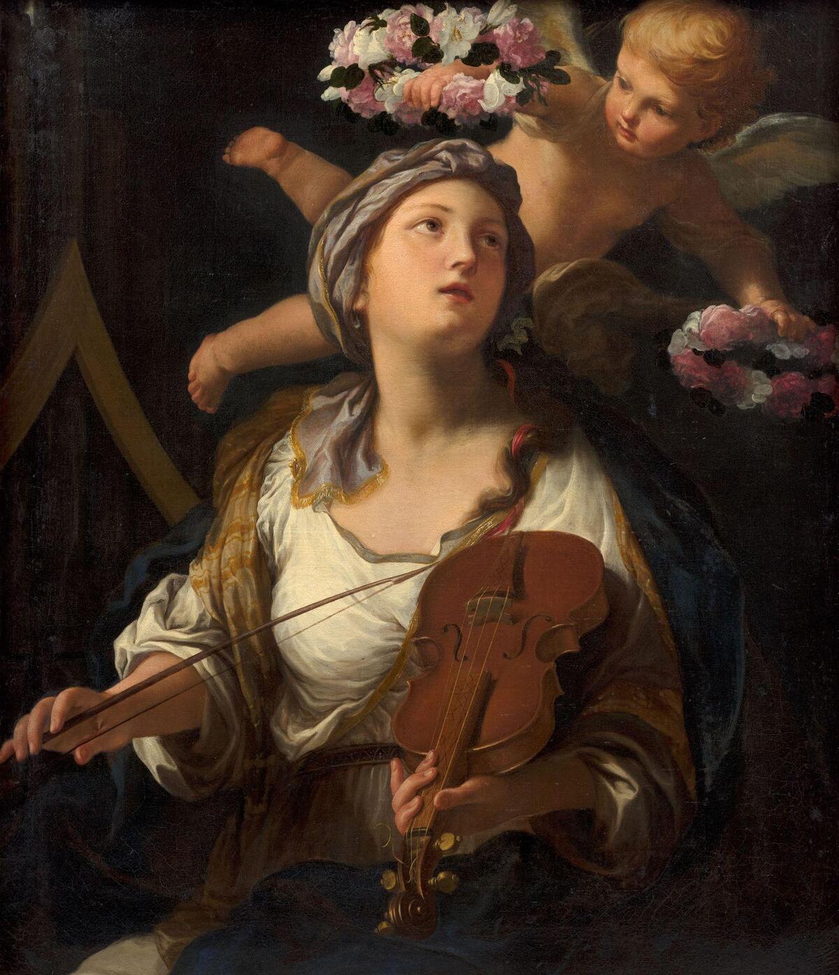 Santa Cecília, sense data - Elisabetta Sirani