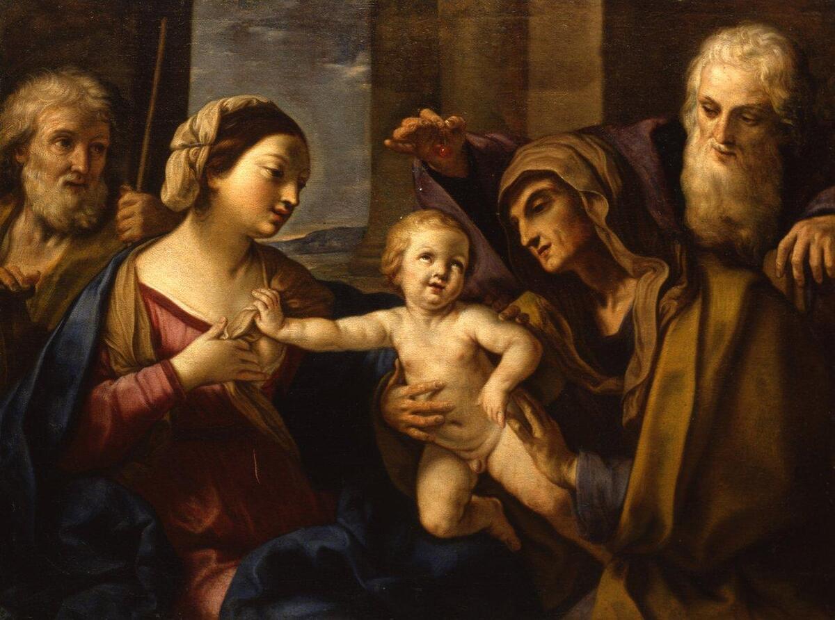 La Sagrada Família amb santa Anna i sant Joaquim, c. a 1662 - Elisabetta Sirani