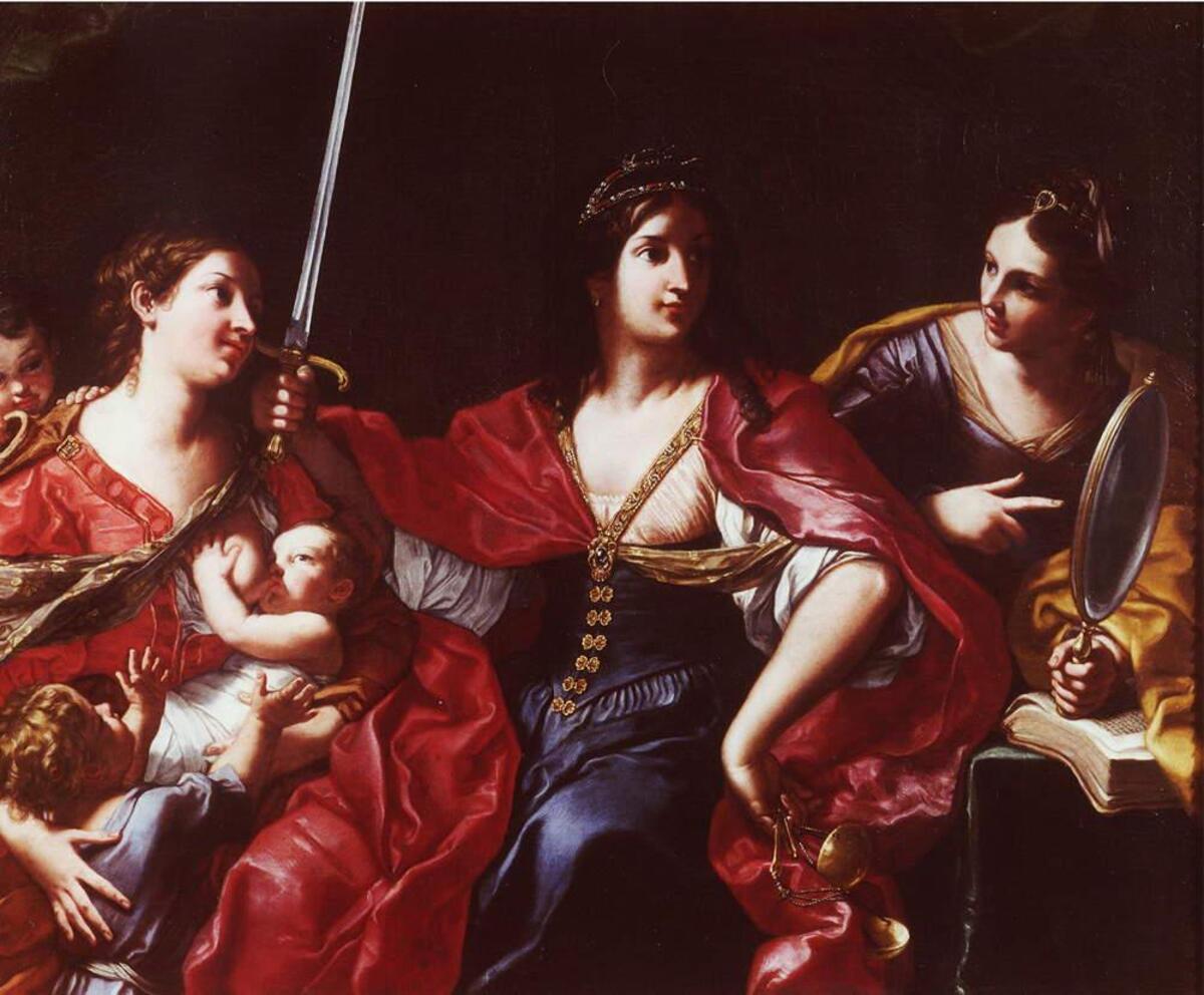 La Justícia, la Caritat i la Prudència, 1664 - Elisabetta Sirani