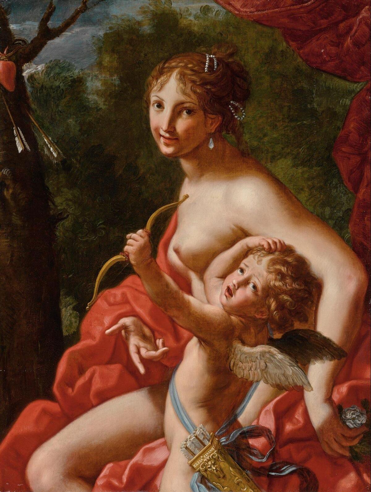 Venus i Cupido, 1664 - Elisabetta Sirani