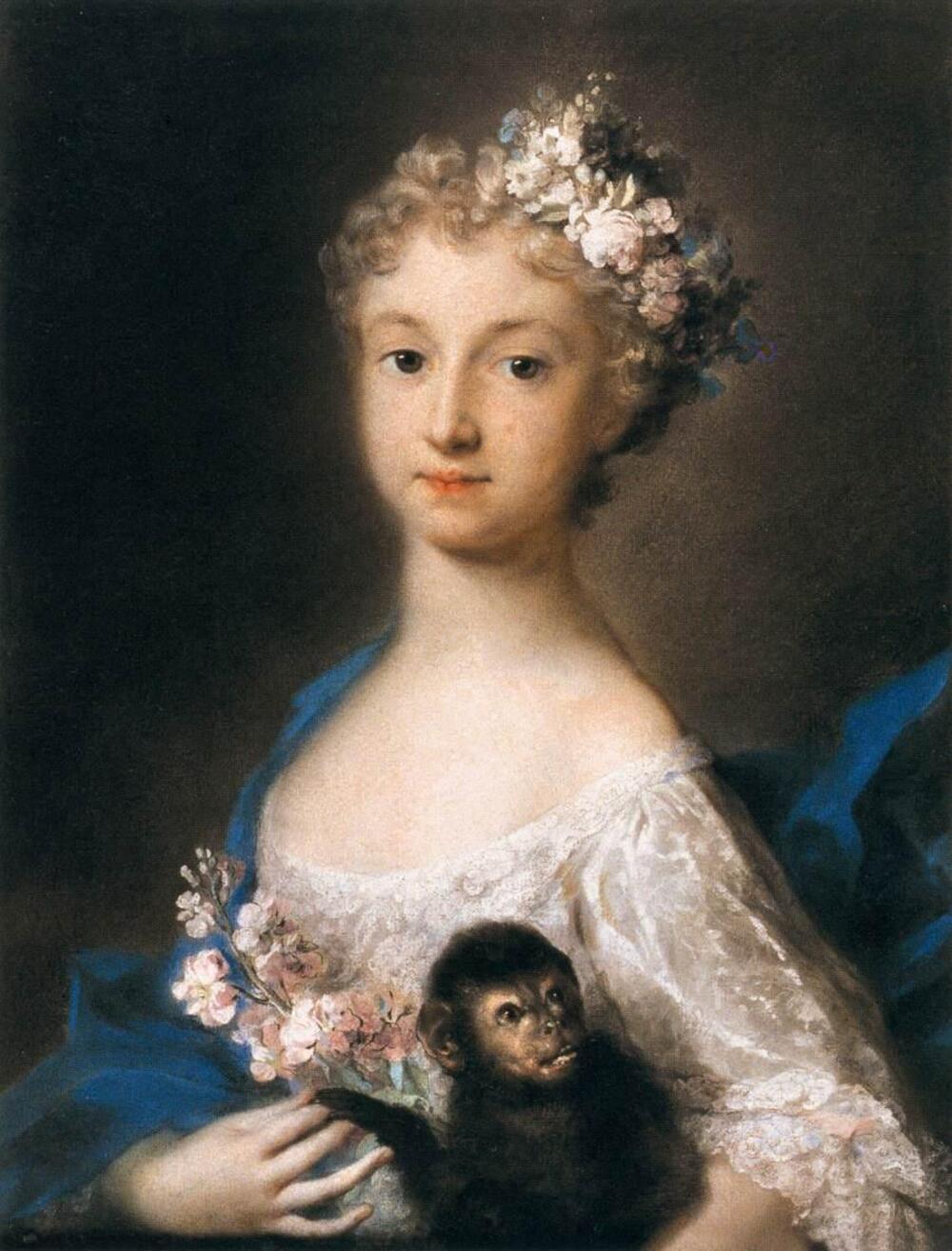 Nena amb un mono, 1721