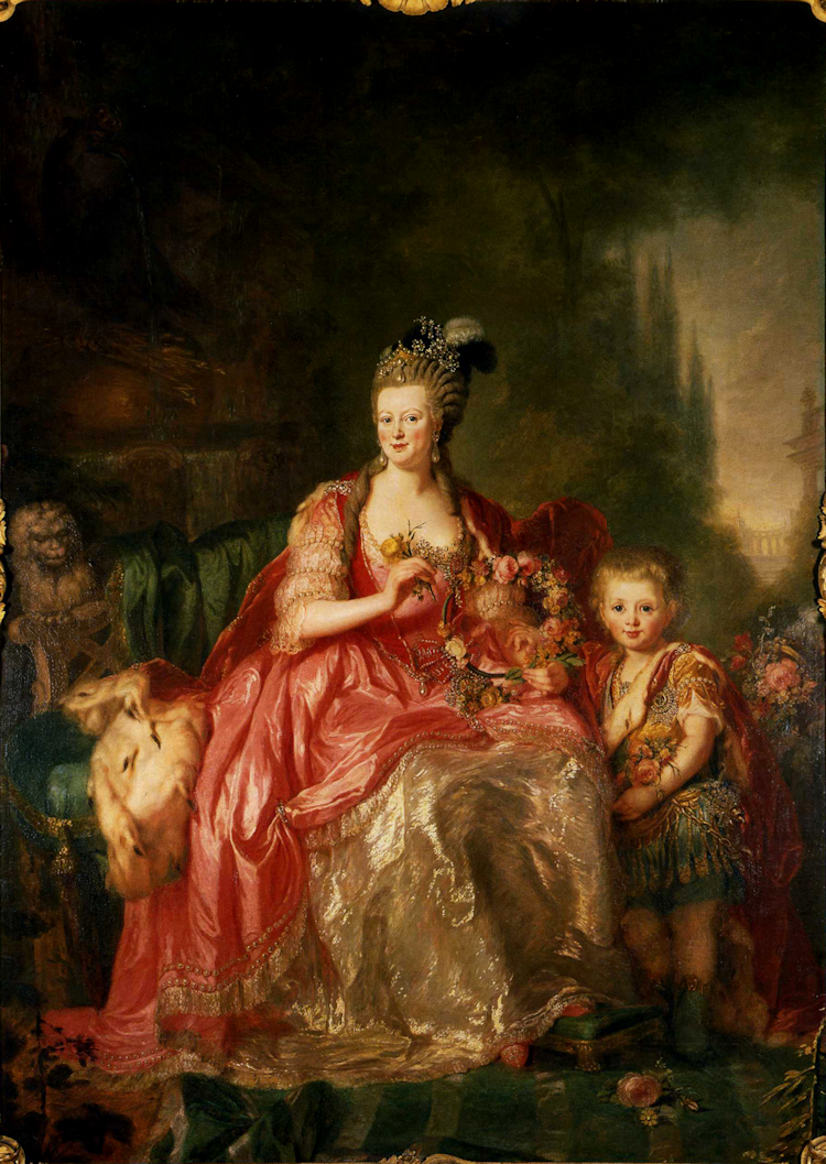 Reina Friederike Luise de Prússia amb el príncep Friedrich Wilhelm, 1775