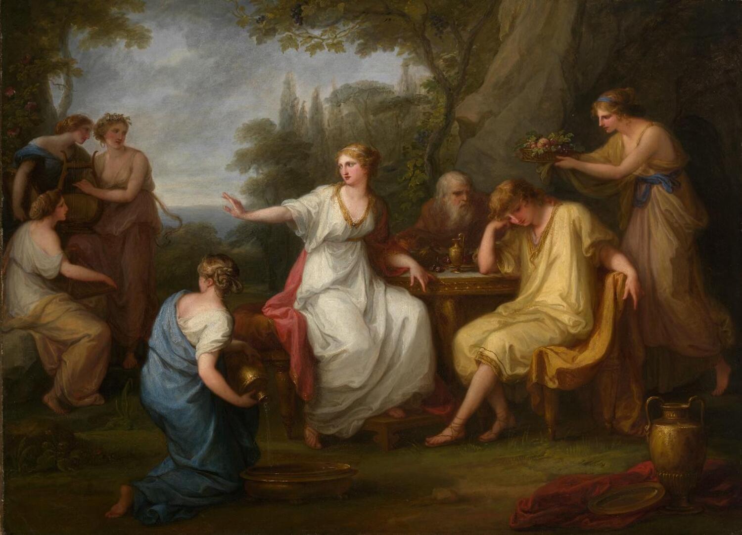 El dolor de Telèmac, 1783 (Angelica Kauffman, Suïssa)