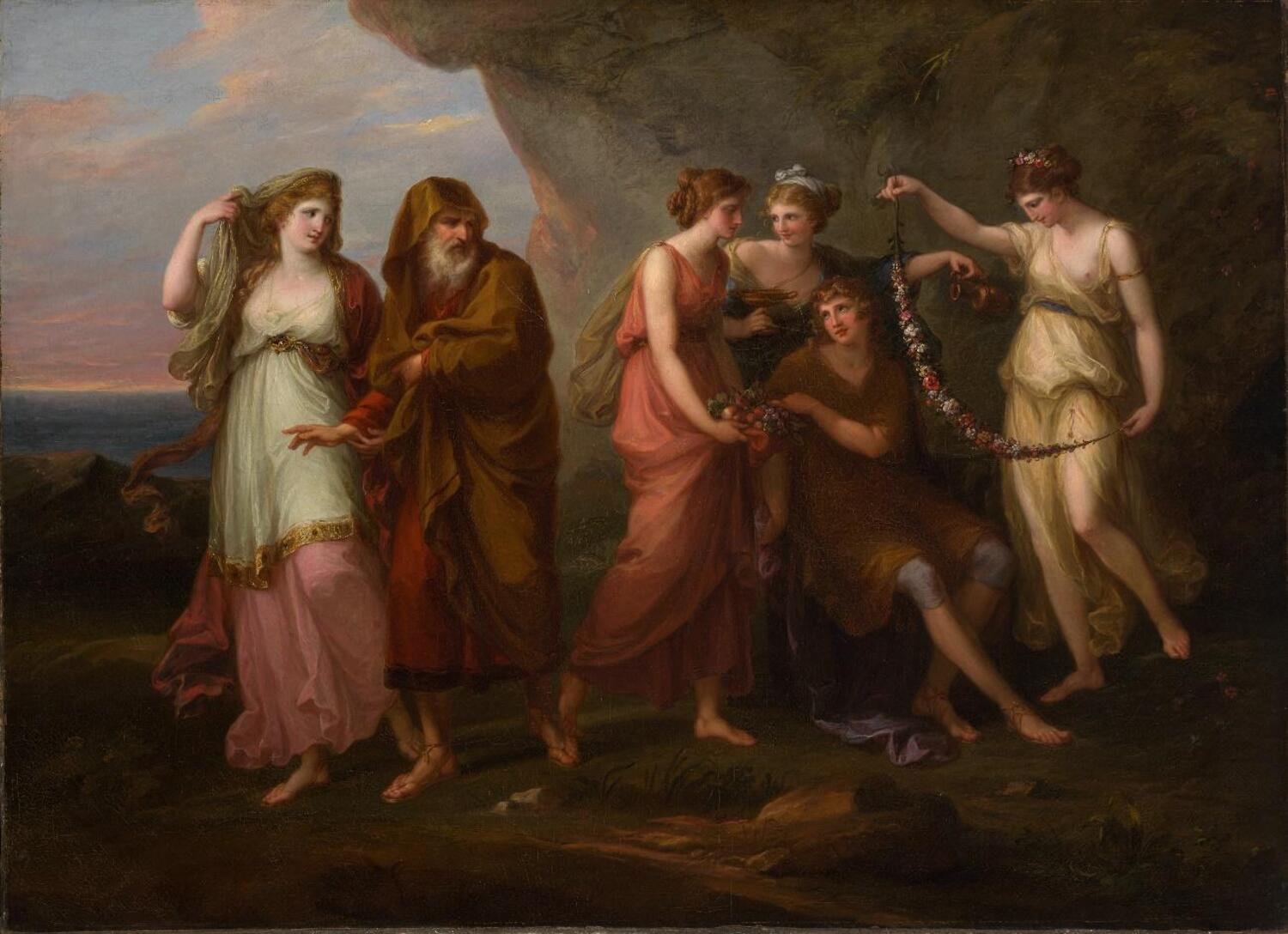 Telèmac o les nimfes de Calypso, 1782 (Angelica Kauffman, Suïssa)