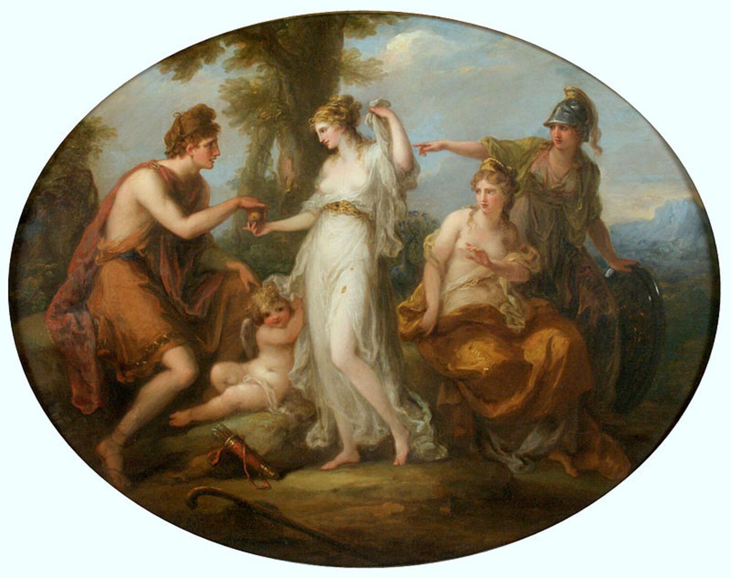 El judici de Paris, c. a 1781 (Angelica Kauffman, Suïssa)