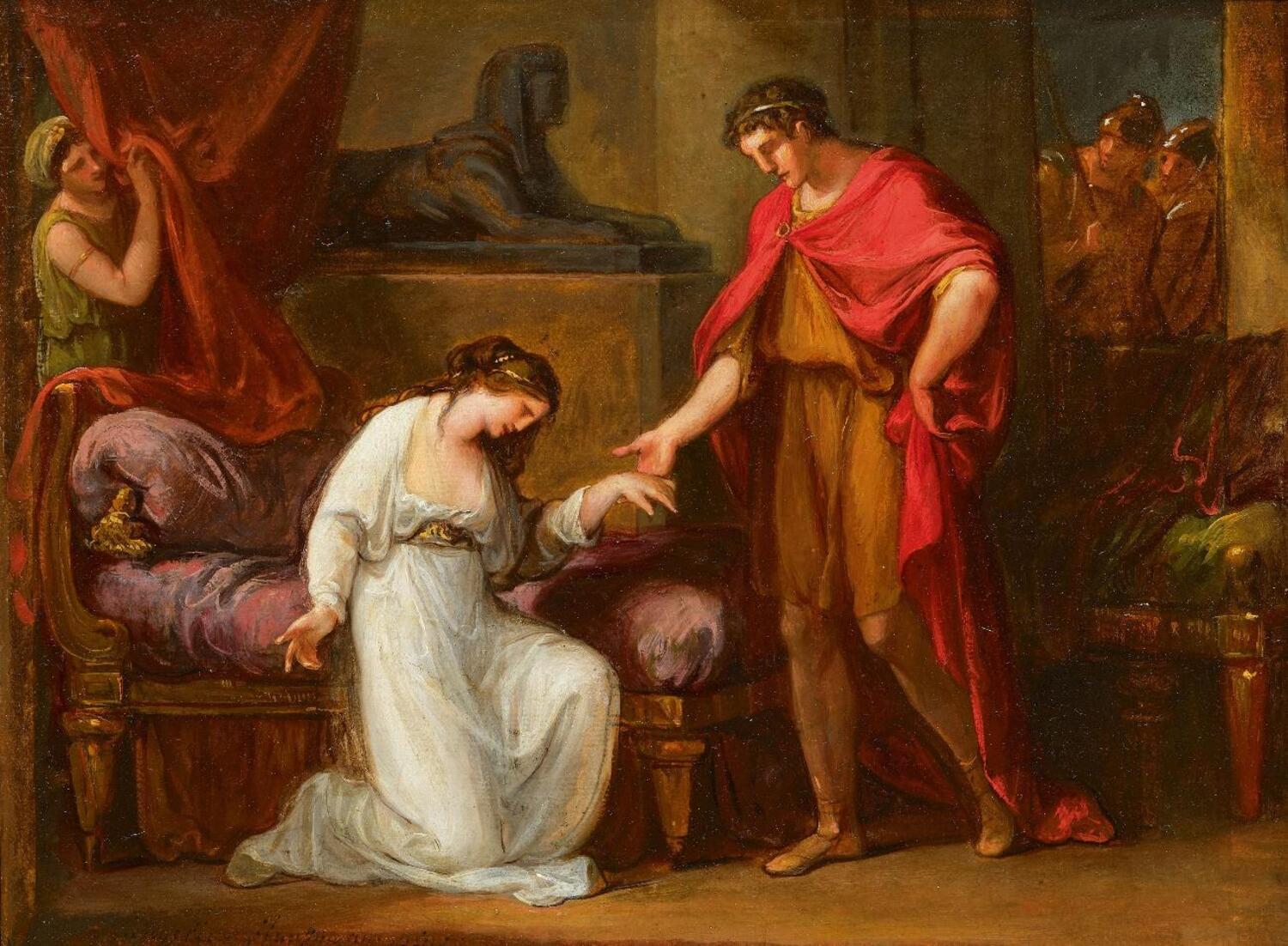 Cleòpatra davant d’August, 1805/1806 (Angelica Kauffman, Suïssa)