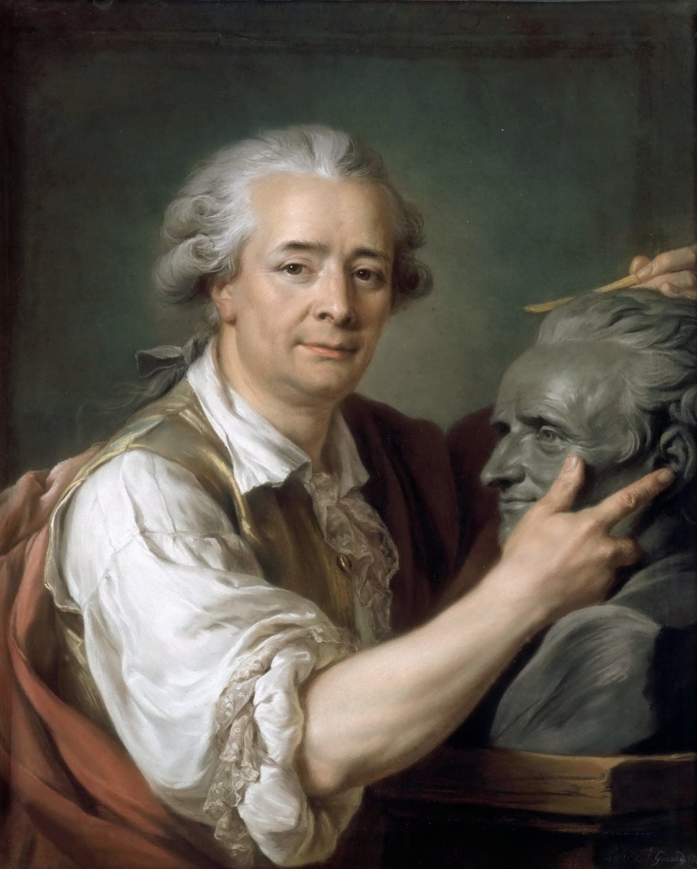 Retrat de l’escultor Augustin Pajou, 1783 — Adelaide Labille