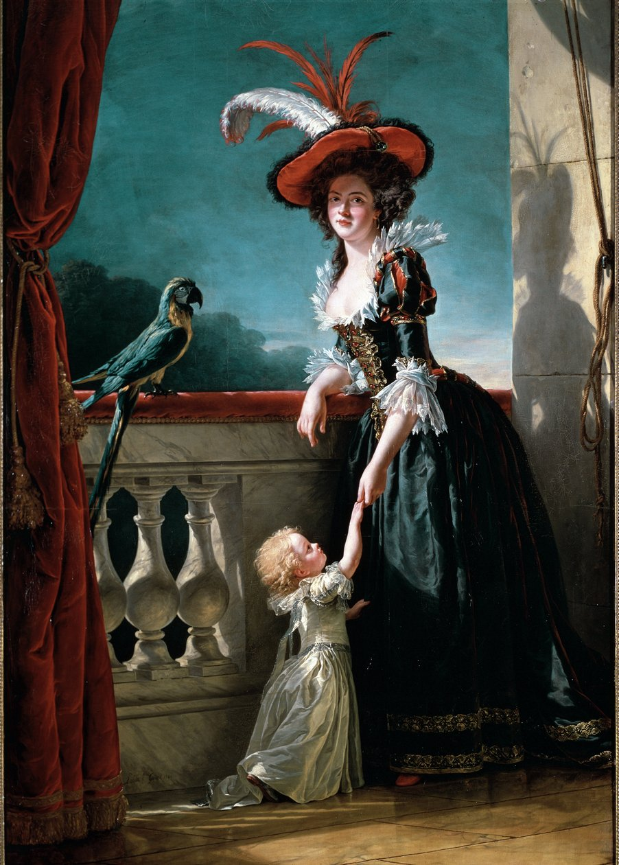 Retrat de Louise-Elisabeth de França amb el seu fill, 1789, Palau de Versalles